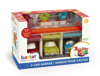 Garaż z 3 pojazdami i zestawem kluczy Battat