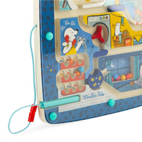 Magnetyczny labirynt drewniany Zwierzątka w domu Moulin Roty