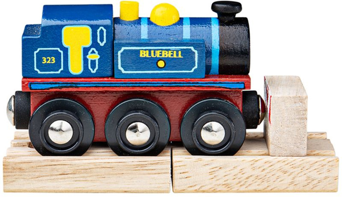Drewniana lokomotywa do kolejki dla dzieci Bluebell Bigjigs Rail