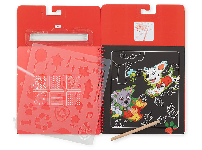 Wydrapywanka zdrapywanka z książką Psi Patrol Scratch Art Pad – Marshall Melissa and Doug