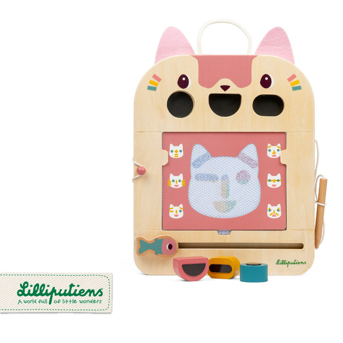 Drewniana magnetyczna Tablica-Znikopis Kotka Jeanne 18m+ Lilliputiens