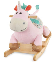 Pluszowy jednorożec na biegunach Rodeo Rocker Cleo B.Toys