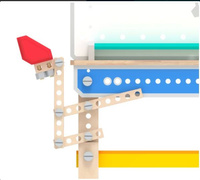 Warsztat drewniany dla dzieci z otworami Mały majsterkowicz