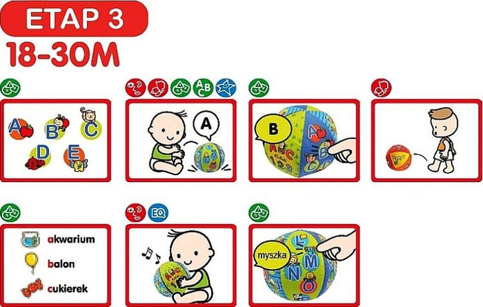 Edukacyjna mówiąca piłka K's Kids