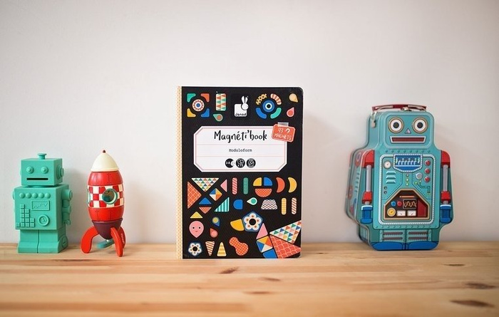 Magnetyczna układanka Kształty Magnetibook kolekcja 2018, Janod