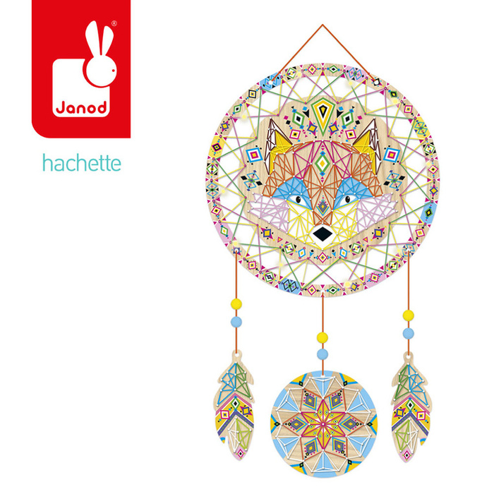 Przeplatanka 3D String art Świecący łapacz snów Janod