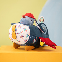 Zabawka sensoryczna Samolot Piesek Jules Lilliputiens Przytulanka dla dzieci 