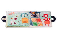 Materiałowa edukacyjna książeczka z mini przytulanką Osiołek Ignace Lilliputiens