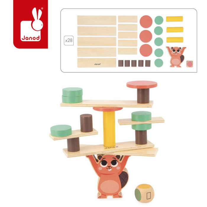 Zestaw 4 zabawek edukacyjnych Box 36 m-cy Janod