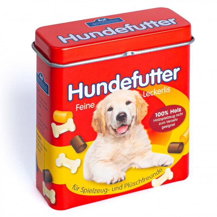 Drewniane przysmaki dla psa w puszce Erzi