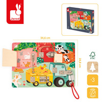 Tablica edukacyjna manipulacyjna z drewna Janod