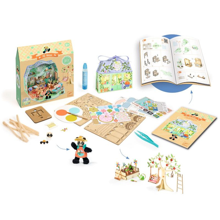 Zestaw Kreatywny Domek Zrób to Sam Olive Djeco