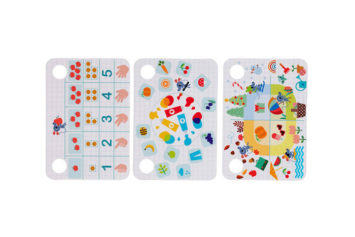 Drewniany multifunkcyjny zestaw do zabawy w Szkołę z 3 figurkami i akcesoriami Lilliputiens