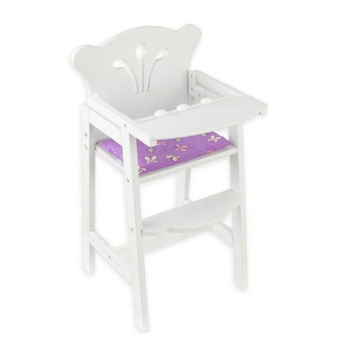 Białe krzesełko do karmienia lalki, KidKraft