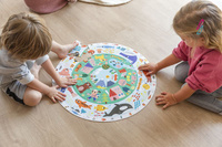 Puzzle okrągłe XXL Odkrywaj zwierzątka Goula