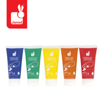 Farbki do malowania rękami 5 kolorów Janod