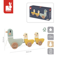 Zabawka do ciągnięcia na sznurku drewniane Kaczki Sweet Cocoon Janod