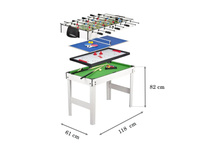 Piłkarzyki, tenis, bilard, cymbergaj. Duży stół do gry 4w1
