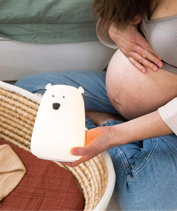 Lampka LED z pilotem biały duży miś Rabbit & Friends