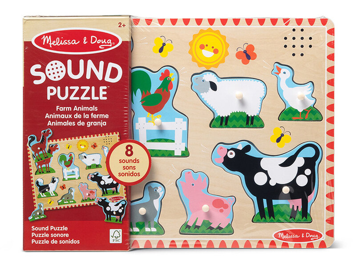 Układanka Gospodarstwo z efektami dźwiękowymi Melissa & Doug