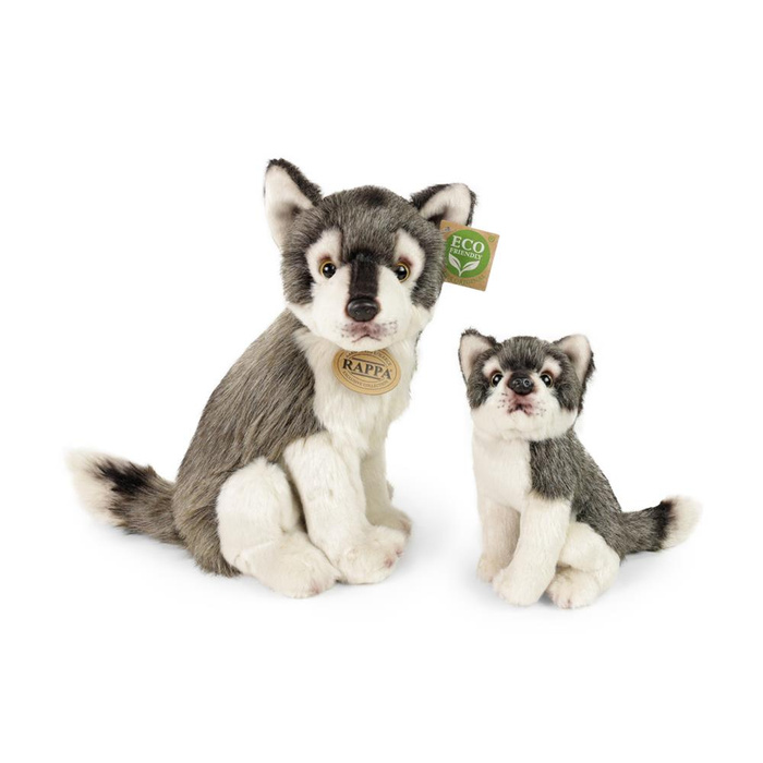 Maskotka dla dzieci wilk z małym wilczkiem 27 cm Rappa