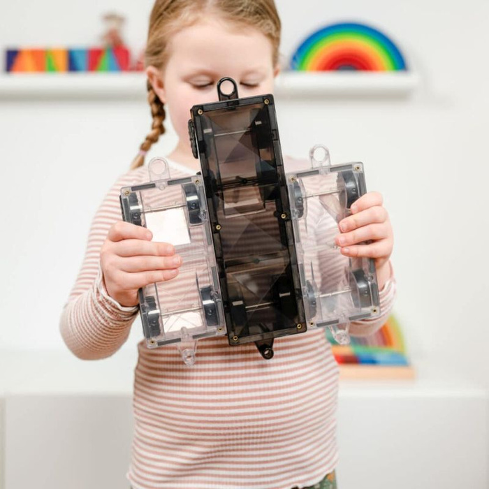 Klocki magnetyczne Connetix Rainbow Transport Pack 50 el.