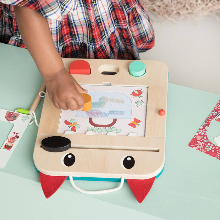 Drewniana tablica znikopis Wilk Louis Lilliputiens