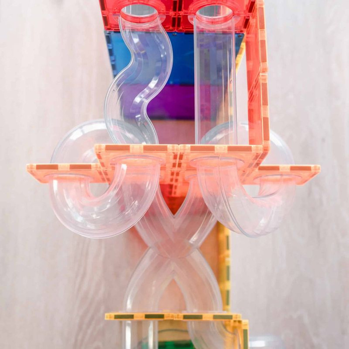 Kulodrom klocki magnetyczne Connetix Rainbow Ball Run Expansion Pack 66 el