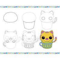 Rysowanie krok po kroku z brokatowymi markerami 20 rysunków i kolorowanek