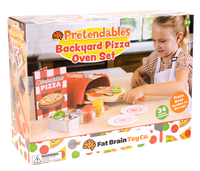 Pieczenie pizzy zestaw z drewnianymi akcesoriami Pretendables Fat Brain Toy