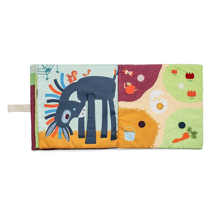 Książeczka z pacynkami Młode zwierzątka Lilliputiens edukacyjna Zabawka dla niemowląt