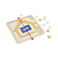 Układanka dla dzieci 4w1 Symetria kodowanie mozaika i piksele Janod