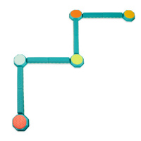 Zestaw modułowy Kombinacyjna ścieżka sensoryczna Balance & Build Set B.Toys