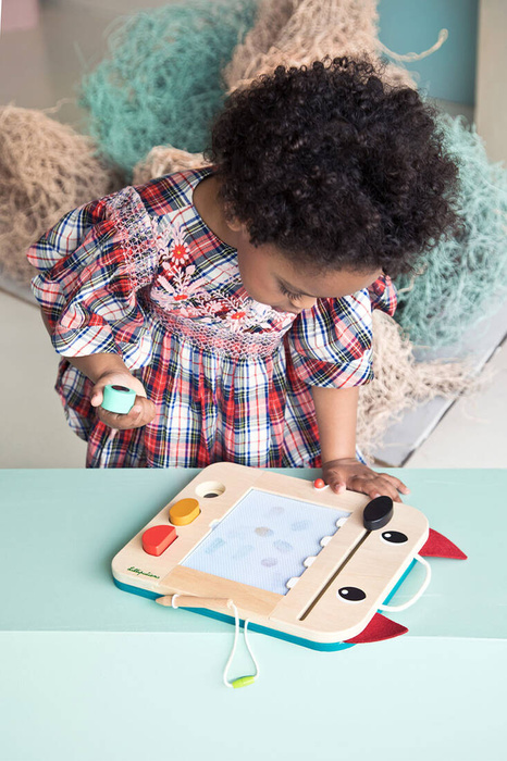 Drewniana tablica znikopis Wilk Louis Lilliputiens