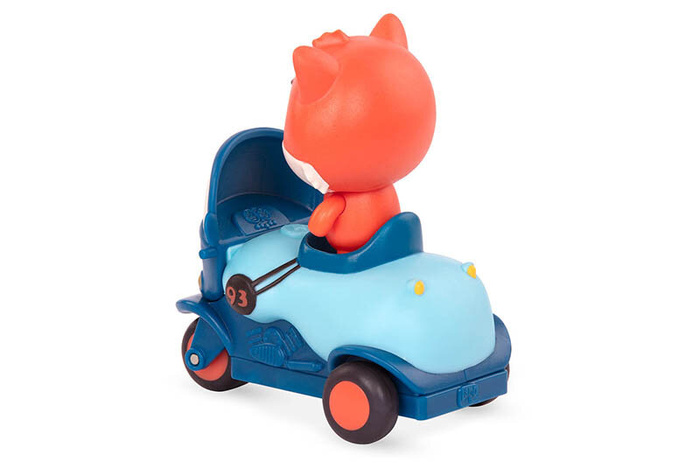 Zestaw miękkich autek sensorycznych do rączki Light Up Cars B.toys