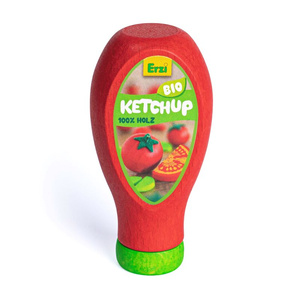 Drewniany keczup do zabawy w kuchnie i sklep Erzi