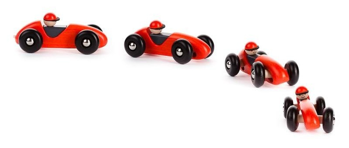 Drewniany samochód. Świetny kierowca, Bajo