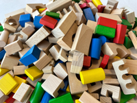 Drewniane klocki 150 elementów Mumbee