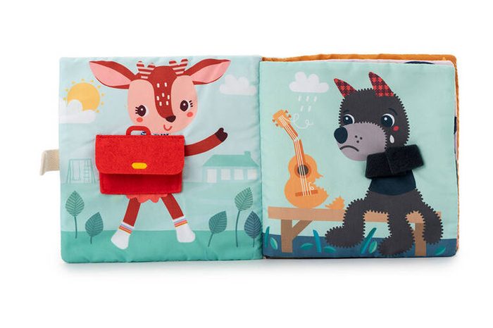 Materiałowa edukacyjna książeczka Smok Joe i jego przytulanka LILLIPUTIENS