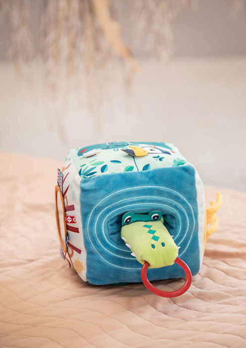 Kostka wielofunkcyjna miękka z pozytywką Dżungla Lilliputiens