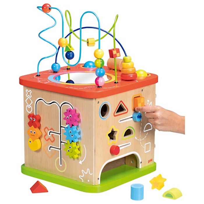 Drewniana duża kostka aktywności ActiveKids XXL Goki