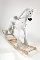 Koń na biegunach XXL. Śnieżynka