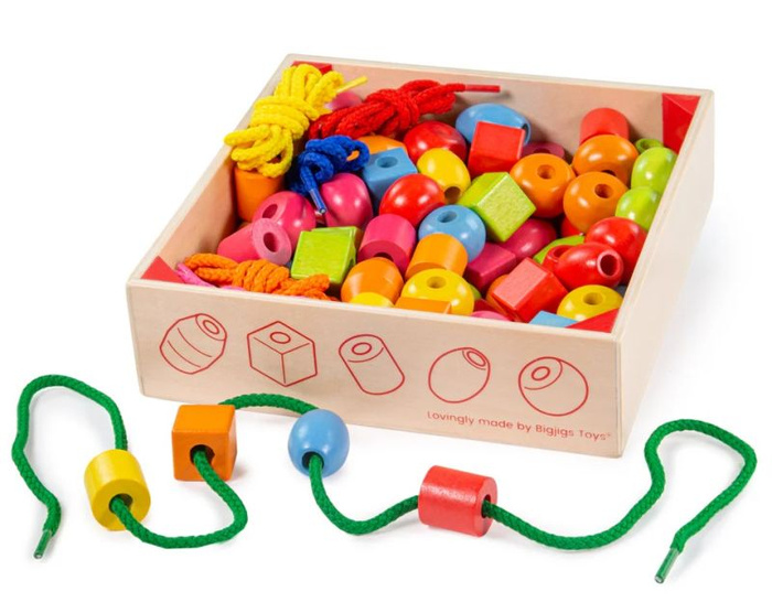 Korale dla dzieci do nawlekania Bigjigs Toys