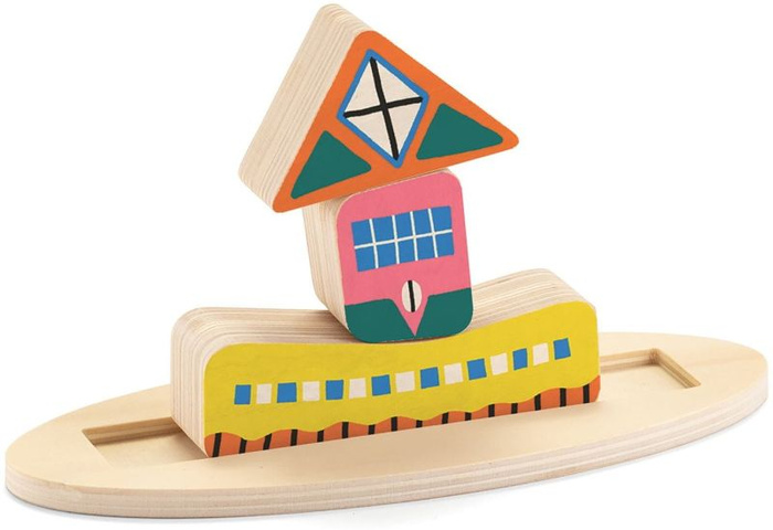 Drewniany balansujący domek dla dzieci Djeco