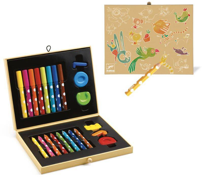 Zestaw dla maluchów- kredki, mazaki Djeco
