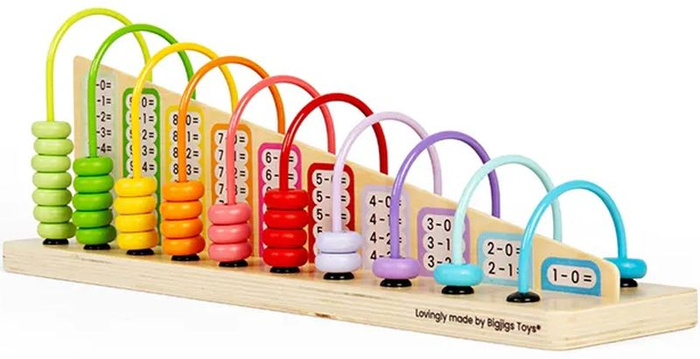 Drewniane liczydło tęcza Bigjigs