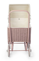 Wózek zabawkowy Doll Pram Retro Rattan Rose Astrup