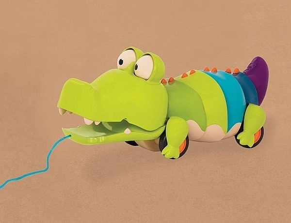 Kolorowy krokodylek zabawka do ciągnięcia B.toys