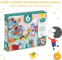 Zestaw zrób to sam 6 w 1 Zwierzęta i ich domki Djeco