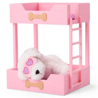 Różowe łóżko piętrowe z pieskiem i akcesoriami Puppy Dreams Bunk Bed Our Generation